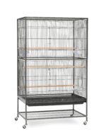 Black Bird Cage with Stand Wrought Iron