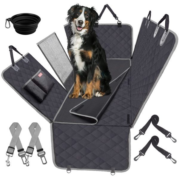 BellaBailey Dog Car Seat Cover Waterproof with Mesh Window