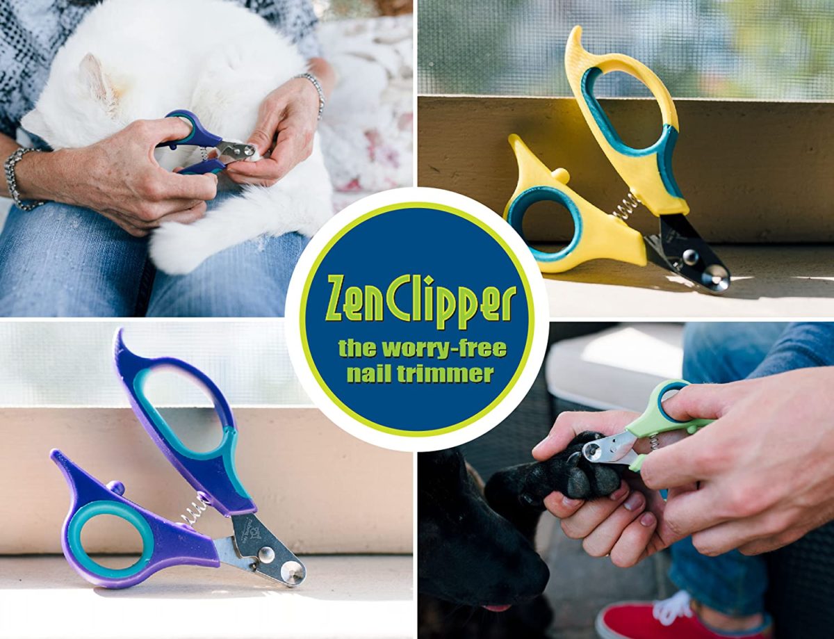 Zen Clipper Dog Nail Clippers for Dogs Up to 60 Pounds THE WORRY-FREE NAIL TRIMMER - select your Zen Clipper measurement and trim your pet’s nails with ease. The distinctive conical blade clips the tip of the nail solely, offering no stress / no damage nail filing.