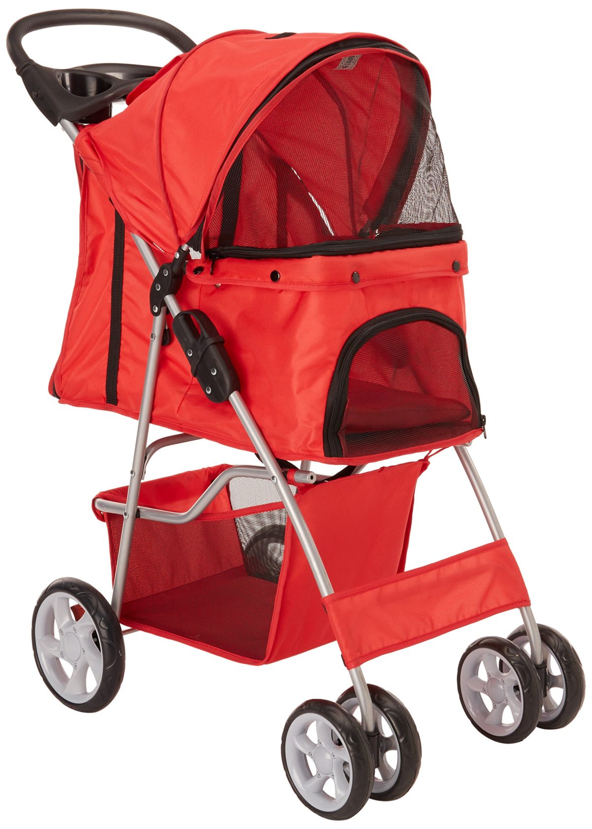 4 Wheeler Pet Stroller for Dogs and Cats