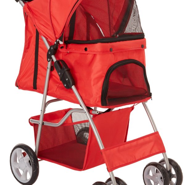 4 Wheeler Pet Stroller for Dogs and Cats