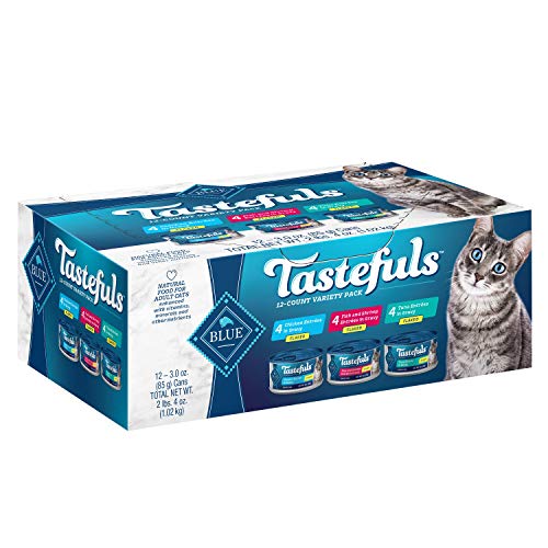 Blue Buffalo Tastefuls Natural Flaked Wet Cat Food Variety Pack