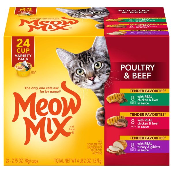 Poultry & Beef Wet Cat Food