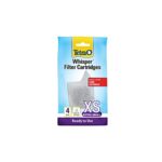 Tetra Whisper Filter Cartridges 4 Count, Extra Small, designed for aquarium filtration to keep water clear and odor-free