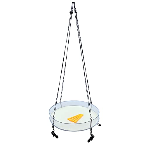 Efficient 16" Seed Hoop Catcher for Hanging Poultry Feeder Tray - Attract Birds and Keep Your Outdoor Garden Clean and Tidy.