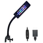 VARMHUS Waterproof RGB LED Aquarium Light with Remote Control, suitable for fish tanks 7-44 inches in size, providing vibrant illumination for aquatic life