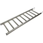 Stainless steel bird climbing ladder, rustproof and sturdy, perfect for cockatiels and small birds in cages.