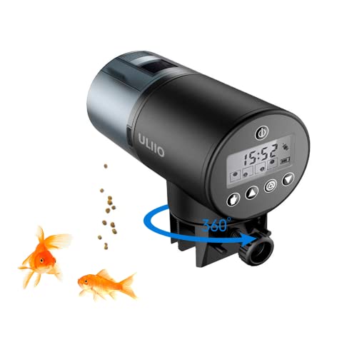 Programmable Fish Tank Feeder for Weekends and Holidays - Automatic Fish Food Dispenser for Aquariums.