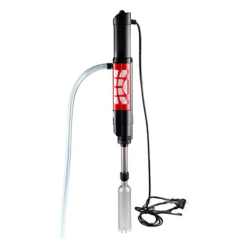 6W Automatic Aquarium Gravel Vacuum Cleaner: Fish Tank Sand Cleaner, Sludge Extractor, Water Changer with Filter for Gravel Cleaning, Sand Washing and Dirt Suction.
