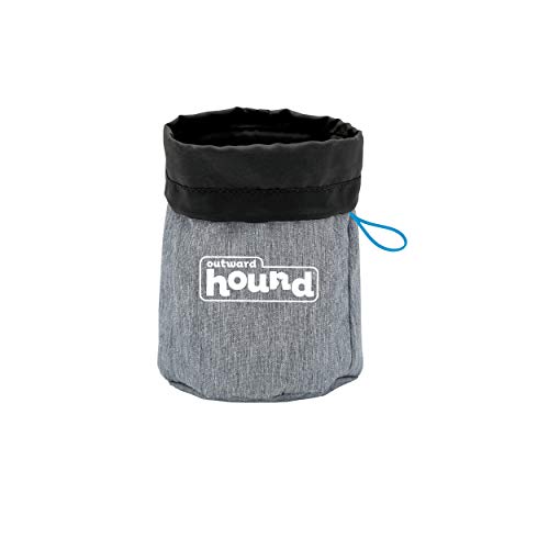 Outward Hound Treat Tote in durable nylon with reflective piping, designed for hands-free dog training with quick access to treats