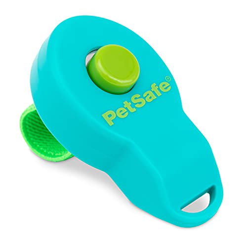 Train Your Pet with PetSafe Clik-R Canine Training Clicker - Positive Behavior Reinforcer for Pets of All Ages - Ideal for Dogs - Reward and Train with Confidence - Includes Training Guide - Teal.