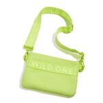 Wild One Treat Pouch:  | Wear Two Ways | Recycled Knit Material | Built-in Poop Bag Dispenser |  Accessory in Limeade