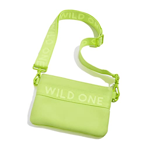 Wild One Treat Pouch:  | Wear Two Ways | Recycled Knit Material | Built-in Poop Bag Dispenser |  Accessory in Limeade