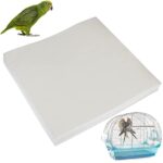 Toysructin 100 Sheets Bird Cage Liners - Eco-Friendly Absorbent Paper for Bird Cages, 12.6x12.6 inches, Disposable and Easy to Use