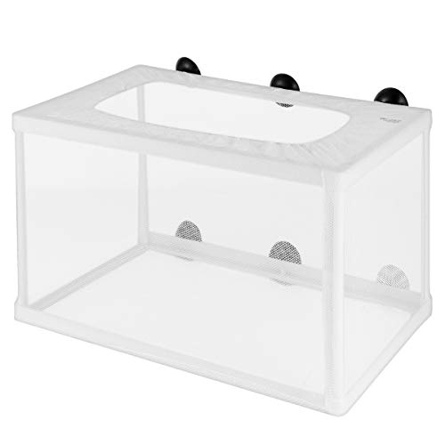 Create a Safe and Comfortable Environment for Your Baby Fish with the Large Fish Breeding Net - Hang-On Nursery Box for Your Aquarium.