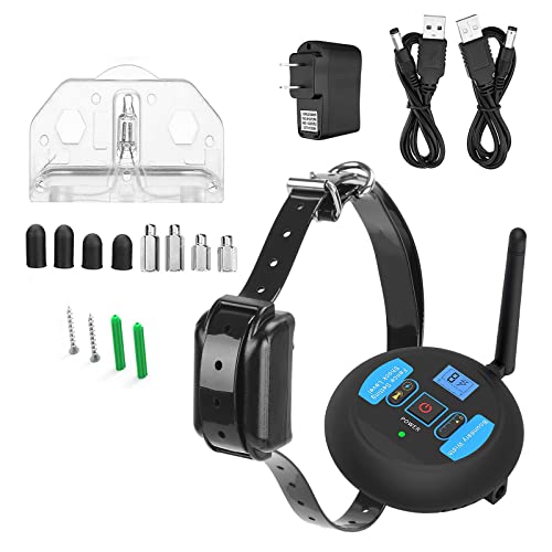 Wireless Pet Containment System with Adjustable Range and Rechargeable Training Collar