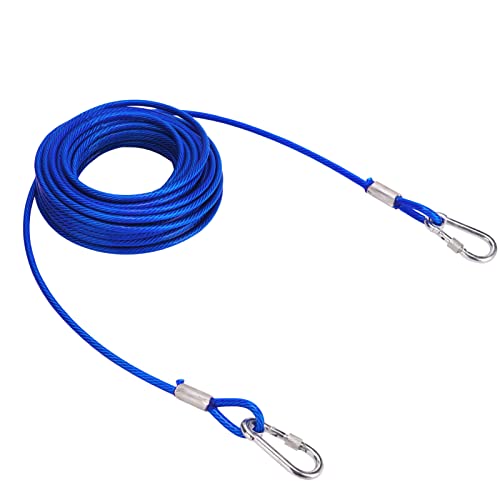 Reflective Canine Tie Out Cable for Medium to Large Dogs