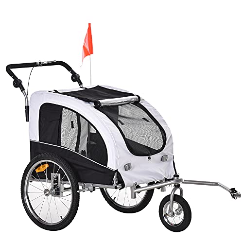 Dog Bike Trailer 2-in-1 Pet Stroller - Versatile Pet