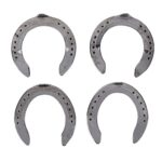 4pcs Aluminum Alloy Horseshoe Kit, designed for durability and performance in horse racing and riding