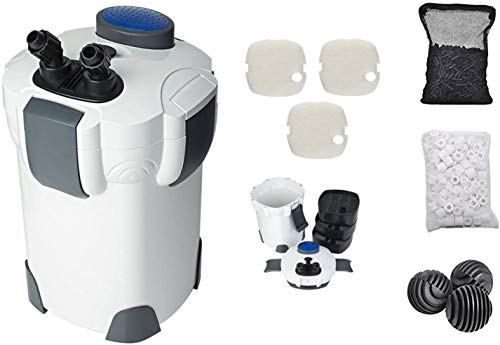 SunSun HW302 Pro Canister Filter Kit, a 9-piece set designed for efficient filtration in aquariums up to 75 gallons.