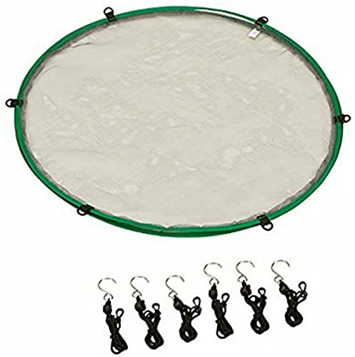 Seed Hoop 24" - Platform Bird Feeder with Seed Catcher, Essential Feeder Equipment with Pole, Baffle, Stand, Hook, and Ant Moat for Hummingbird and Bee Feeders.