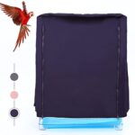 Bonaweite Bird Cage Cover made of durable polyester, designed to reduce distractions and enhance sleep quality for parrots and small birds, featuring a zipper closure for easy access