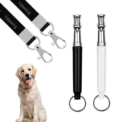 Silent Training Aid: 2 Pack Dog Whistle to Stop Barking