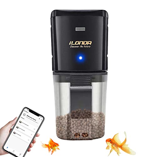 Smart Aquarium Fish Feeder - WiFi Controlled Automatic Fish Food Dispenser with Voice & App Control for Goldfish, Turtles and More | Navi-XI.