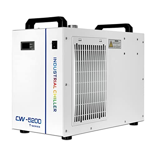 Industrial Water Chiller CW-5200DH: 6L, 0.81HP,  - Upgraded 5200DG Model for Precise Cooling