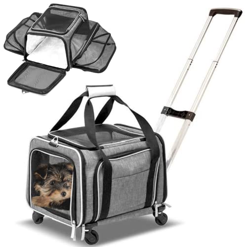 Airline Approved Expandable Pet Carrier on Wheels
