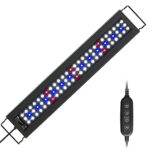 NICREW Full Spectrum Planted LED Aquarium Light with Timer and Adjustable Brightness, designed for freshwater tanks 18-24 inches in length