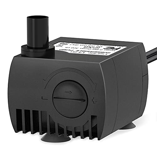 Experience High Lift and Quiet Performance with 80 GPH Submersible Water Pump for Aquariums and Fountains.