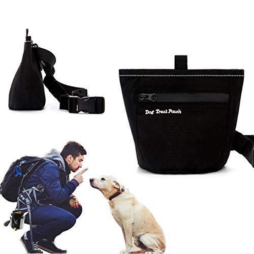 Pet Training Pouch with Waist Belt Clip & Magnetic Closure - Hold Snacks & Treats for Your Doggie on the Go!