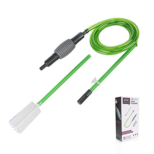 Boxtech Aquarium Vacuum Siphon Water Changer: Efficient cleaning tool with soft and hard pipes for effective aquarium maintenance