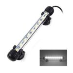 Smiful 7.5-Inch Submersible LED Aquarium Light with nine white LEDs, designed for bright illumination and easy installation in various aquarium setups