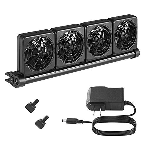 Seven Master Aquarium Chiller featuring a 4-head cooling fan system with adjustable angles and dual-speed control for effective temperature management in fish tanks