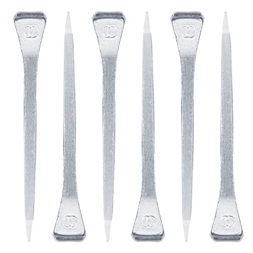 60-Pack of 2-Inch E5 Horseshoe Nails, designed for efficient and reliable hoof care for horses, featuring a smooth surface and lightweight construction