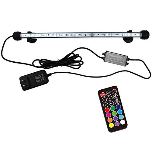 Illuminate Your Underwater World with 15-Inch RGB LED Aquarium Light: Vibrant Colors, Submersible Design, and More