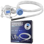 Electric aquarium gravel cleaner with 10-foot hose and powerful suction, designed for fast water changes and efficient cleaning