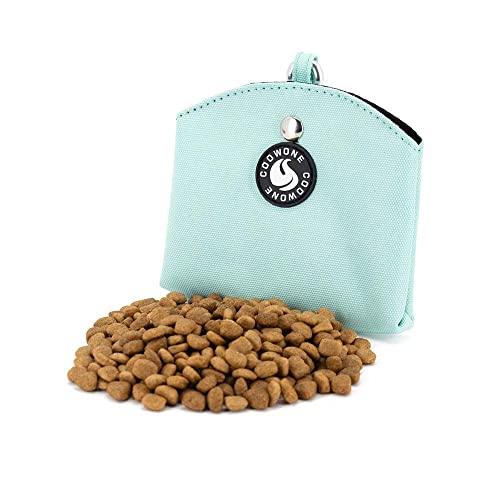 Portable Small Dog Treat Pouch - Mint Green Puppy