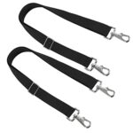 Premium Horse Blanket Leg Straps with Adjustable Length and Heavy-Duty Swivel Snaps – Black (2 Pcs)