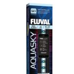 Fluval Aquasky 2.0 LED Aquarium Lighting, showcasing adjustable light spectrum and remote control features for vibrant aquatic displays