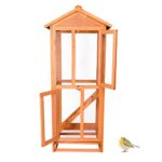 Wooden Aviary House: Large Vertical Bird Cage