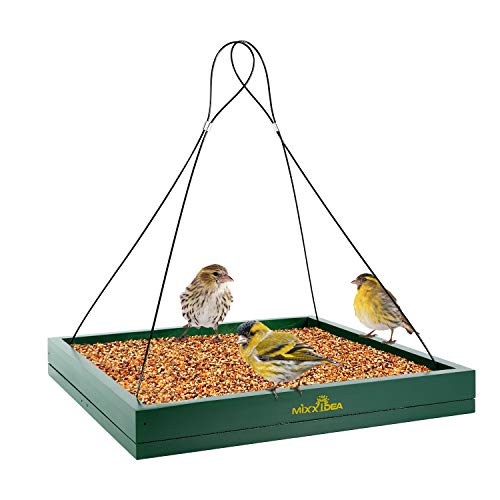 Bird Feeder Hanging Tray - Durable Wooden