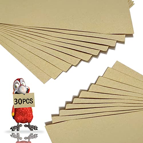 30-Pack Bird Cage Gravel Liner Paper Kit - Natural