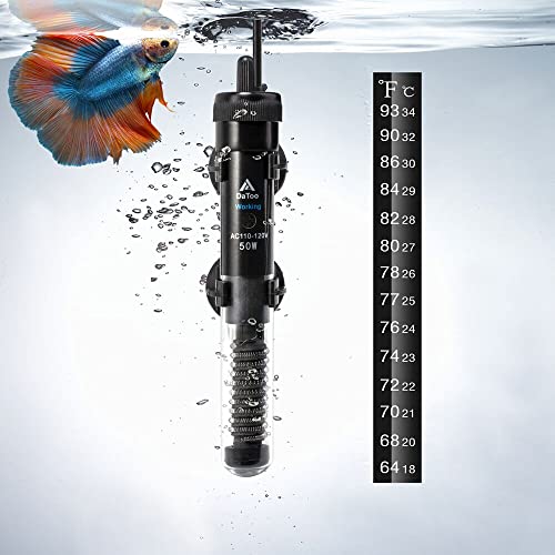 50W Digital Aquarium Heater for Saltwater and Freshwater Fish Tanks.