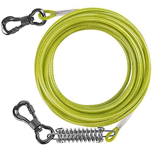 Shock Absorbing 10FT Dog Tie Out Cable with Upgraded