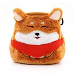 Wildy Dog Treat Pouch with adjustable strap, built-in poop bag dispenser, and a fun Shiba Inu design, ideal for training and walks