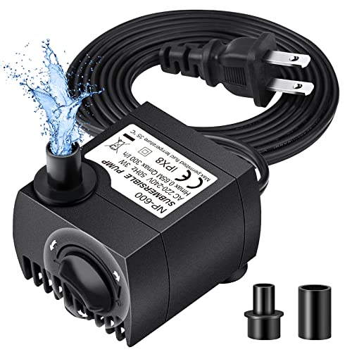 Submersible Water Pump for Aquariums, Fountains