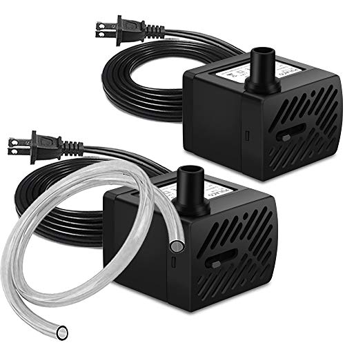 Whisper-Quiet Mini Fountain Pump Set: Perfect for Aquariums, Small Fish Tanks, Pet Fountains, Tabletop Fountains, Water Gardens, and Hydroponic Systems